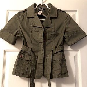 🫒 GUESS VINTAGE Belted Green Utility Jacket